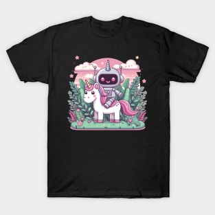 Cute Robot Unicorn T-Shirt